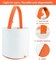 Easter Bunny Ear Bag & Basket, Dual Layer Canvas Bag for Easter Egg Hunt Basket